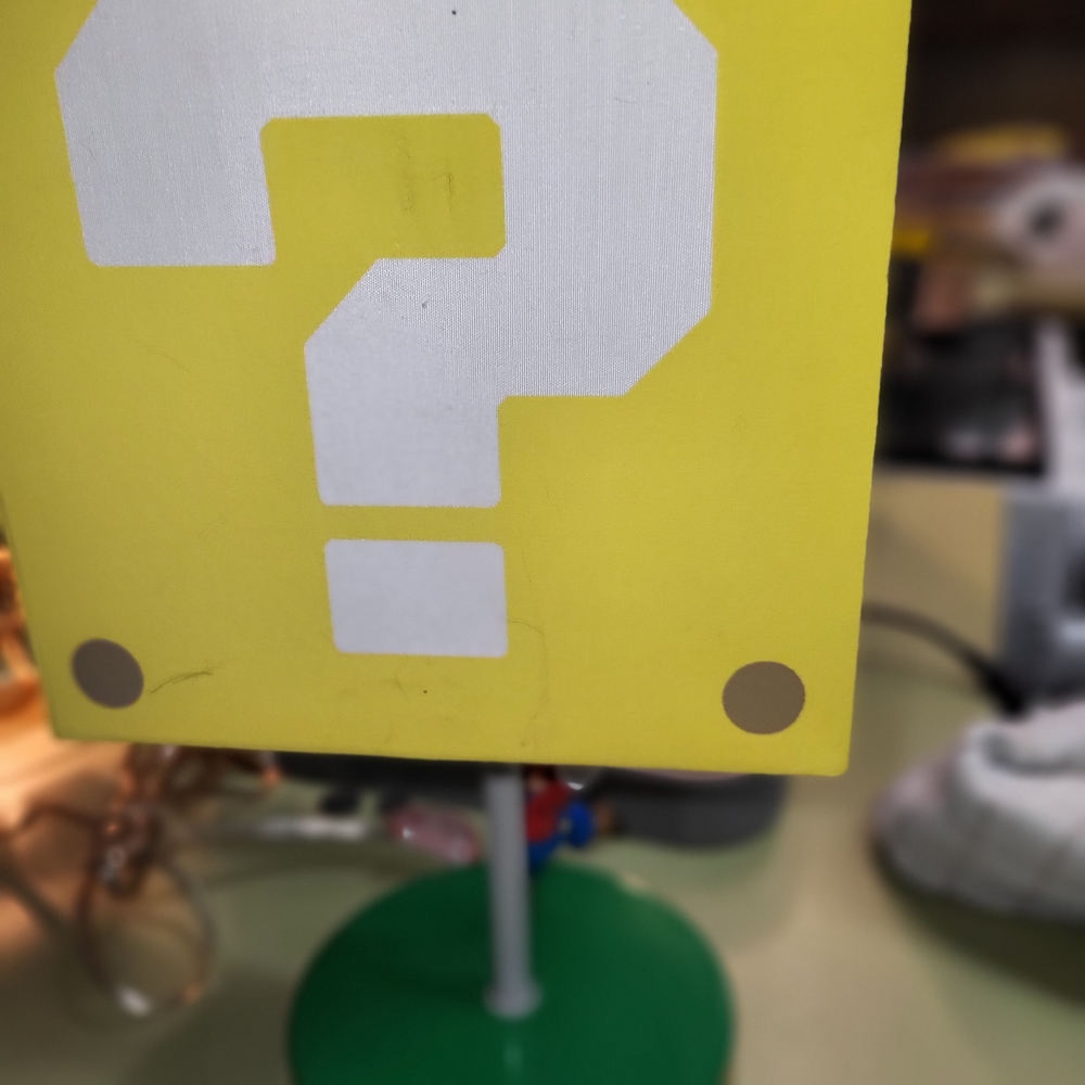Yellow Question Block Lamp - Picture 9 of 14